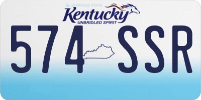 KY license plate 574SSR