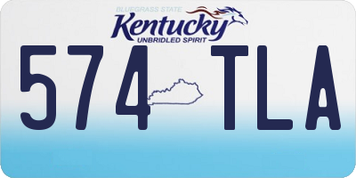 KY license plate 574TLA