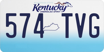 KY license plate 574TVG