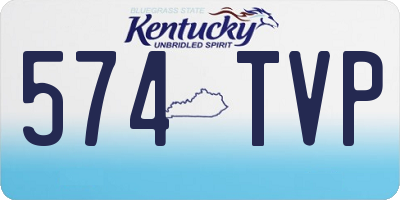 KY license plate 574TVP