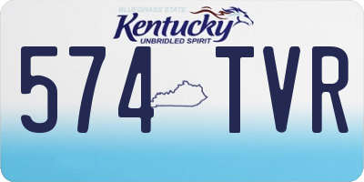 KY license plate 574TVR