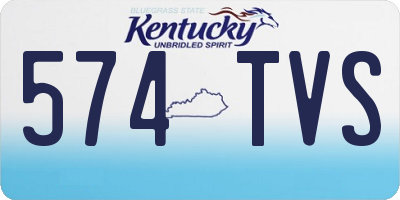 KY license plate 574TVS