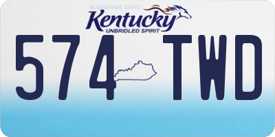 KY license plate 574TWD