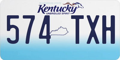 KY license plate 574TXH