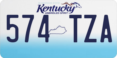 KY license plate 574TZA