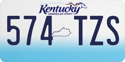 KY license plate 574TZS