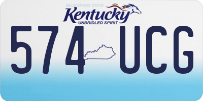 KY license plate 574UCG