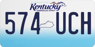 KY license plate 574UCH