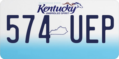 KY license plate 574UEP