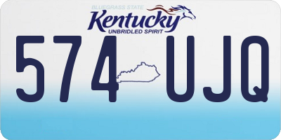 KY license plate 574UJQ