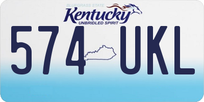 KY license plate 574UKL