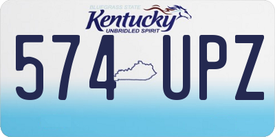 KY license plate 574UPZ