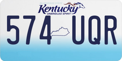 KY license plate 574UQR