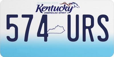 KY license plate 574URS