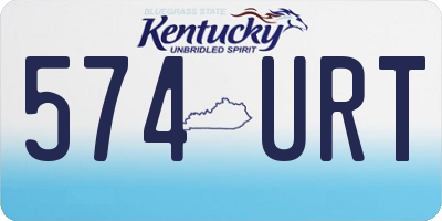 KY license plate 574URT