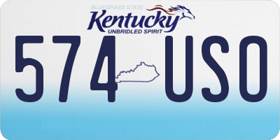 KY license plate 574USO