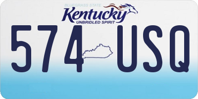 KY license plate 574USQ