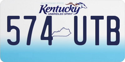 KY license plate 574UTB