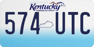 KY license plate 574UTC