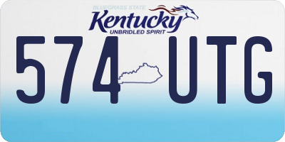 KY license plate 574UTG