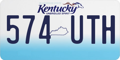 KY license plate 574UTH