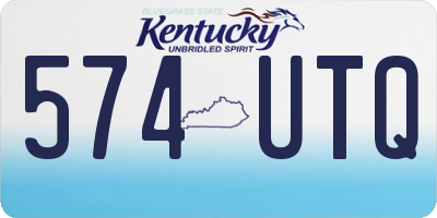 KY license plate 574UTQ