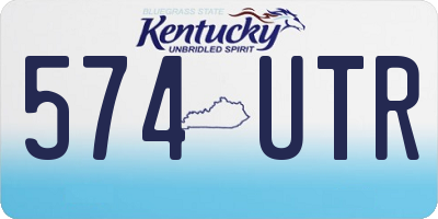 KY license plate 574UTR