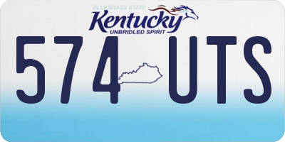 KY license plate 574UTS