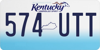 KY license plate 574UTT