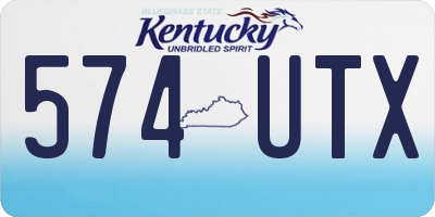 KY license plate 574UTX