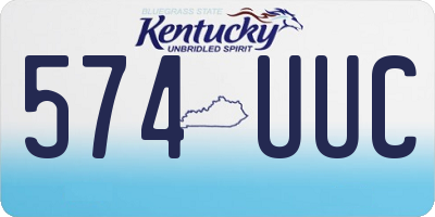 KY license plate 574UUC