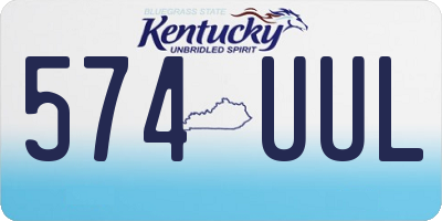 KY license plate 574UUL