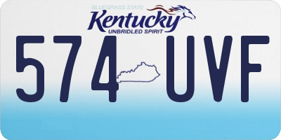 KY license plate 574UVF