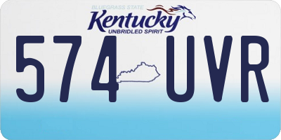 KY license plate 574UVR