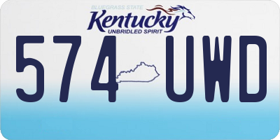 KY license plate 574UWD