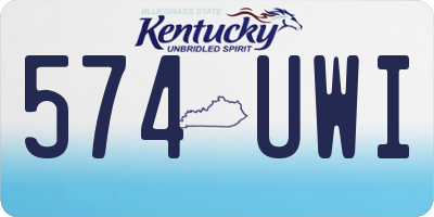 KY license plate 574UWI
