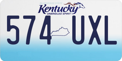 KY license plate 574UXL