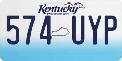 KY license plate 574UYP