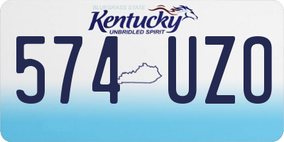KY license plate 574UZO