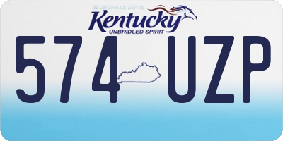 KY license plate 574UZP