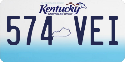 KY license plate 574VEI