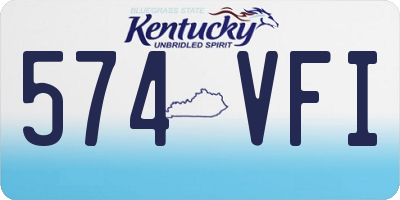KY license plate 574VFI