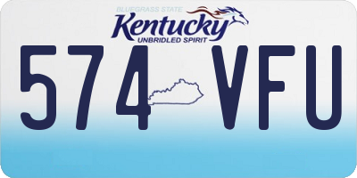 KY license plate 574VFU