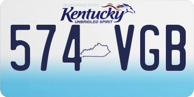 KY license plate 574VGB