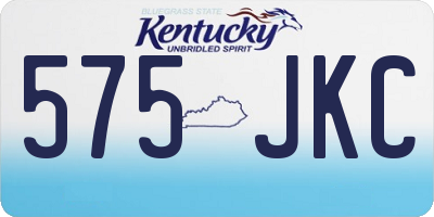 KY license plate 575JKC