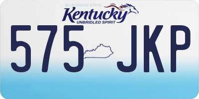 KY license plate 575JKP