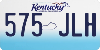 KY license plate 575JLH