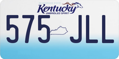 KY license plate 575JLL