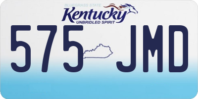 KY license plate 575JMD