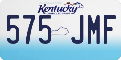 KY license plate 575JMF